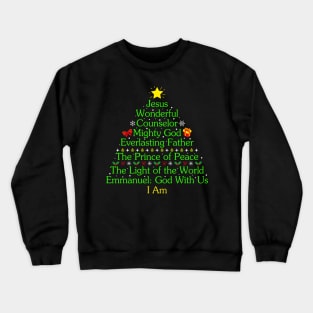 Funny Christmas Tree This Is My Christmas Pajama Crewneck Sweatshirt